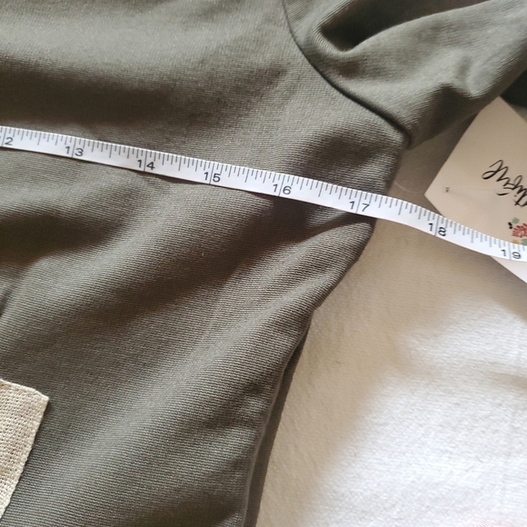 Amy Matto New York Army Green & Cream Long Sleeve Sz. 8 Dress - Picture 10 of 11